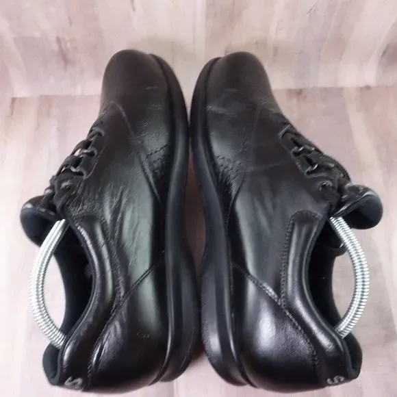 SAS Walking Shoes Womens 10.5 N Narrow Free Time Black Leather Orthotic Sneakers - Picture 6 of 10